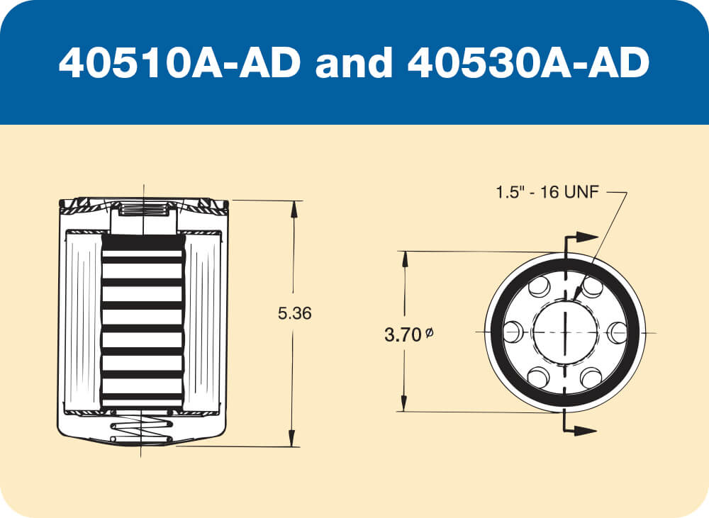 40510A-AD and 40530A-AD Diagram