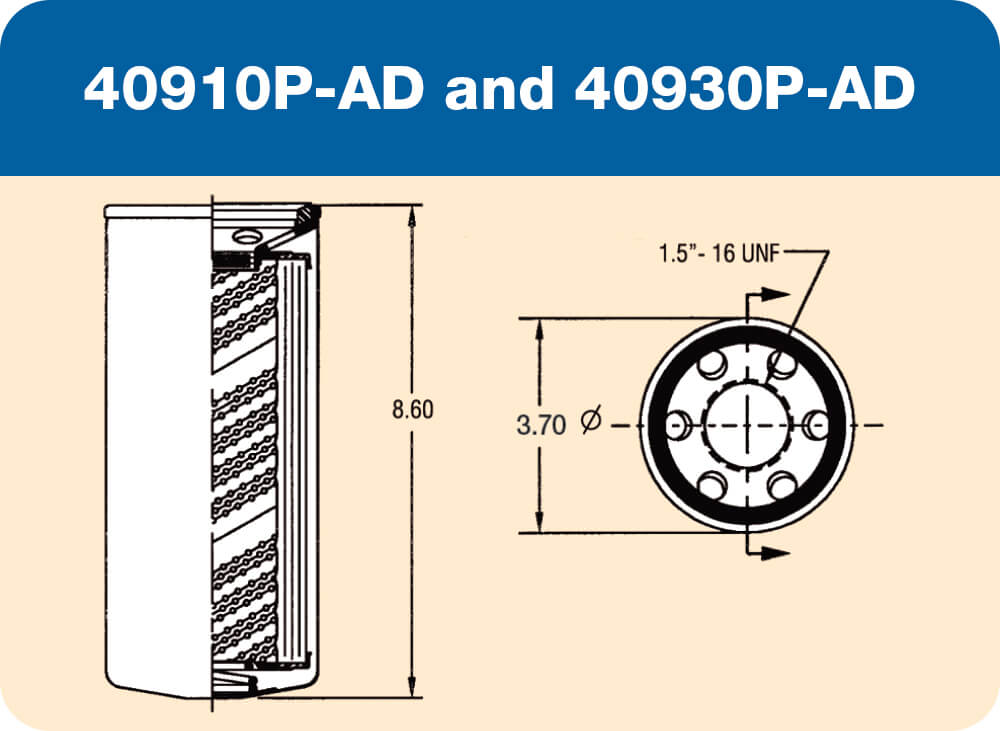 40910 P-AD and 40930 P-AD Diagram
