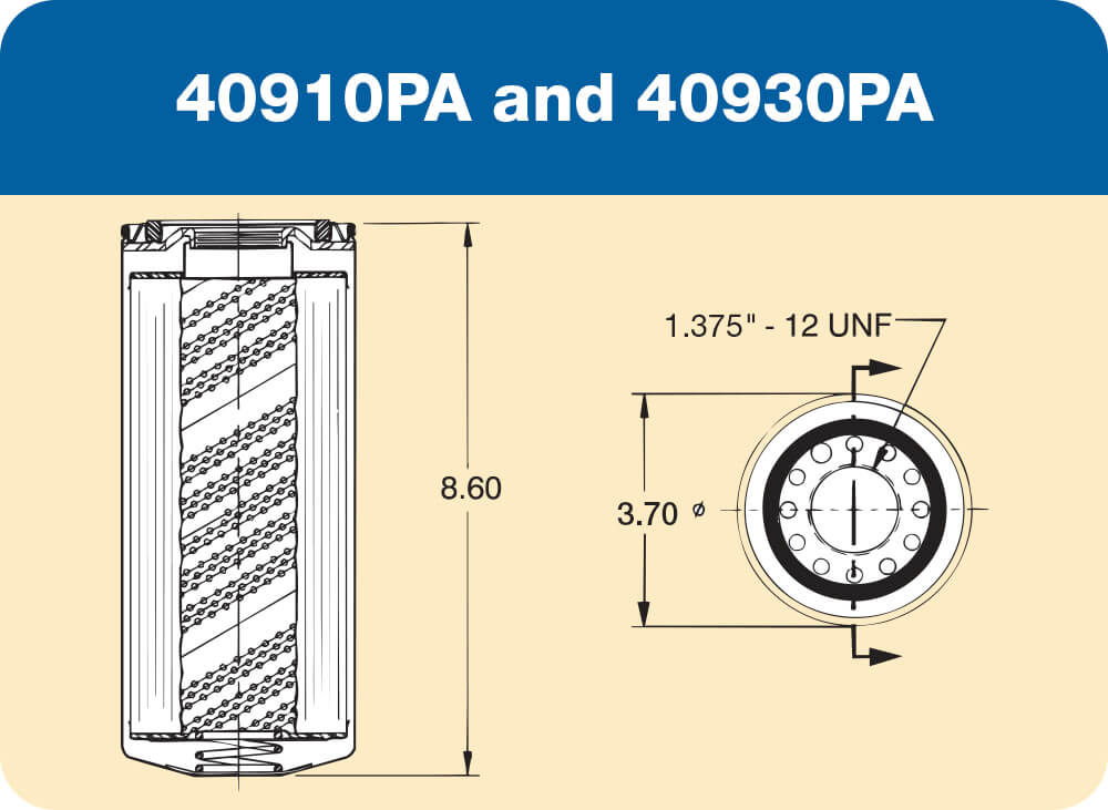 40910 PA and 40930 PA Diagram