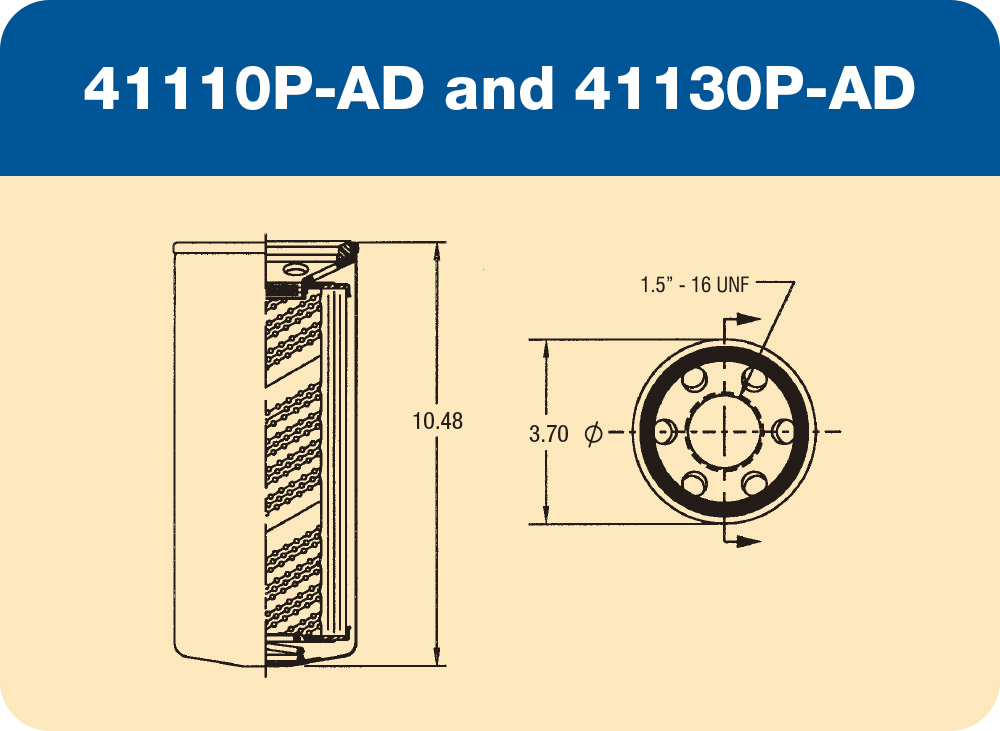 41110 P-AD and 41130 P-AD Diagram